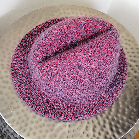 Hansen Wool Knit Ladies Hat Pink Lined Vintage 70s - Picture 3 of 7